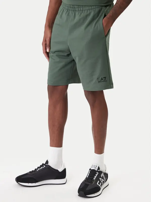 EA7 Emporio Armani EA7 Emporio Armani Sportske kratke hlače 8NPS65 PJVRZ U7260 Zelena Regular Fit