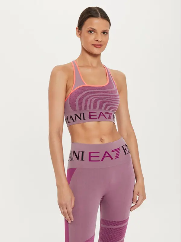 EA7 Emporio Armani EA7 Emporio Armani Sportski grudnjak 6DTH51 TJDGZ 2305 Ljubičasta