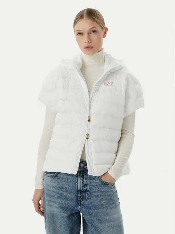 EA7 Emporio Armani EA7 Emporio Armani Sportski prsluk 7W000477 AF12476 U0002 Bijela Regular Fit