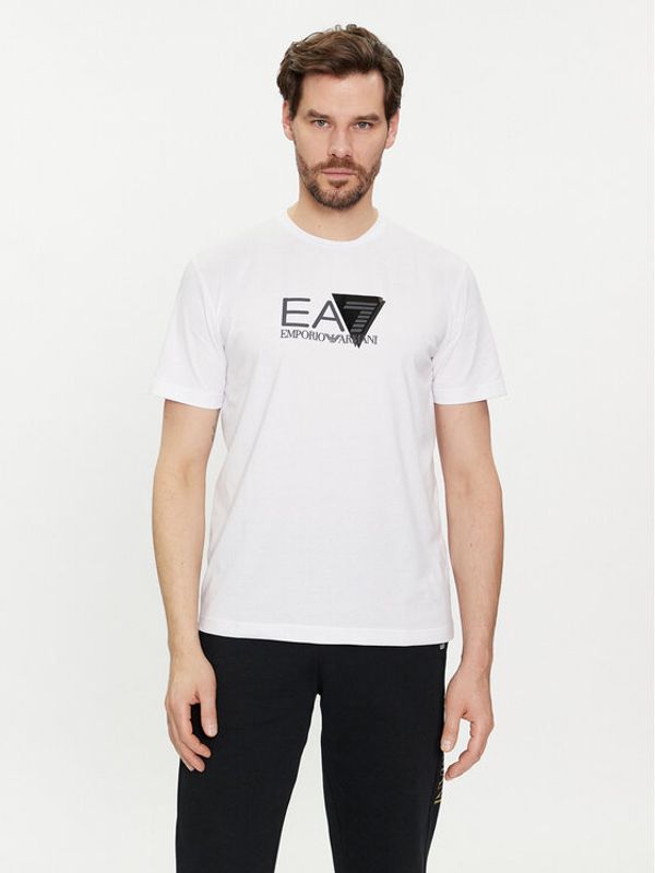 EA7 Emporio Armani EA7 Emporio Armani T-shirt 3DPT36 PJULZ 1100 Bijela Regular Fit