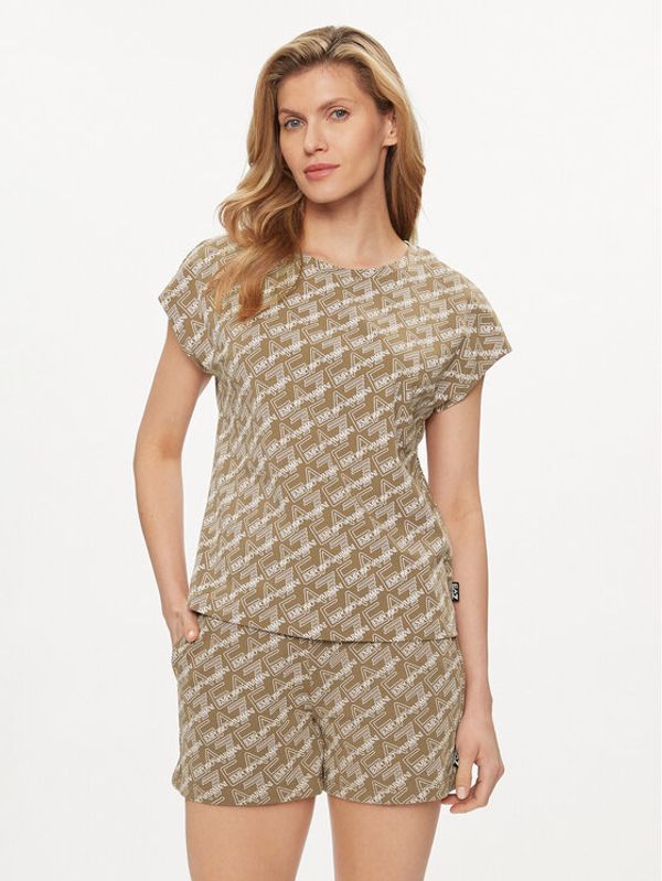 EA7 Emporio Armani EA7 Emporio Armani T-shirt 3DTT04 TJUBZ 1731 Smeđa Regular Fit