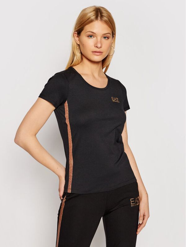 EA7 Emporio Armani EA7 Emporio Armani T-shirt 3KTT51 TJ9VZ 0200 Crna Slim Fit