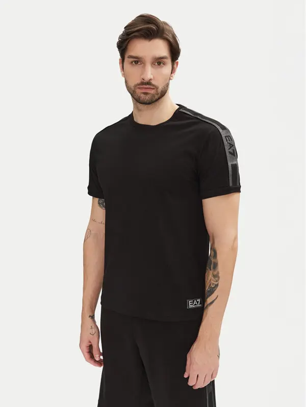 EA7 Emporio Armani EA7 Emporio Armani T-shirt 7M000138 AF10375 UC001 Crna Regular Fit