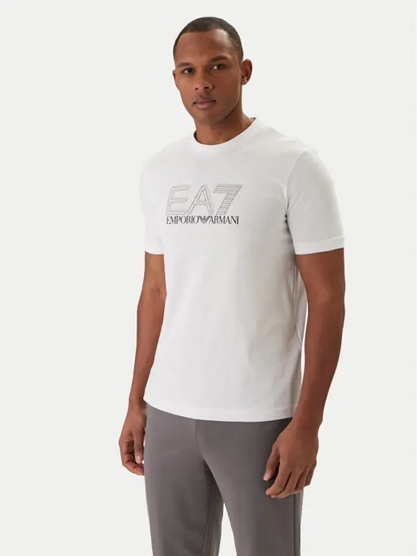 EA7 Emporio Armani EA7 Emporio Armani T-shirt 7M001307 AF10375 Bijela Regular Fit