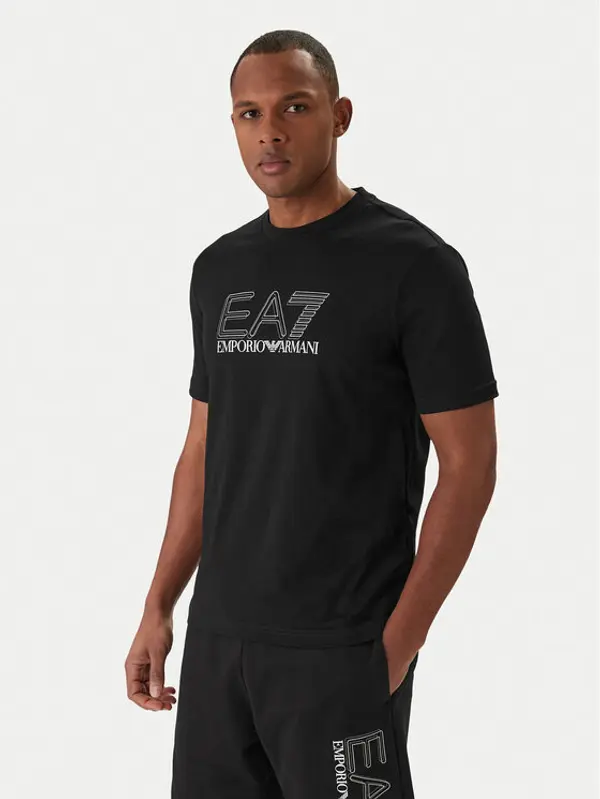 EA7 Emporio Armani EA7 Emporio Armani T-shirt 7M001307 AF10375 Crna Regular Fit