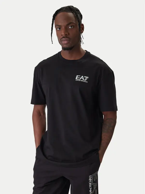 EA7 Emporio Armani EA7 Emporio Armani T-shirt 7M001327 AF17789 UC001 Crna Relaxed Fit