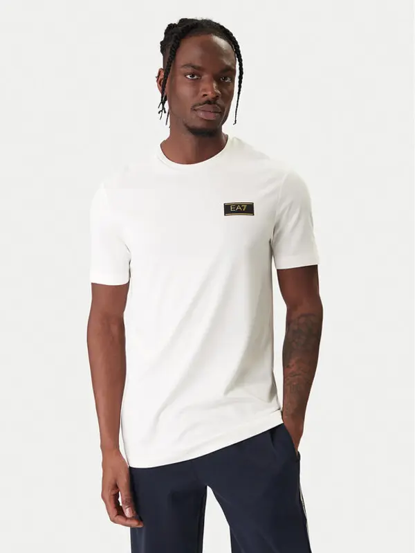 EA7 Emporio Armani EA7 Emporio Armani T-shirt 7M001331 AF13739 U0004 Écru Regular Fit