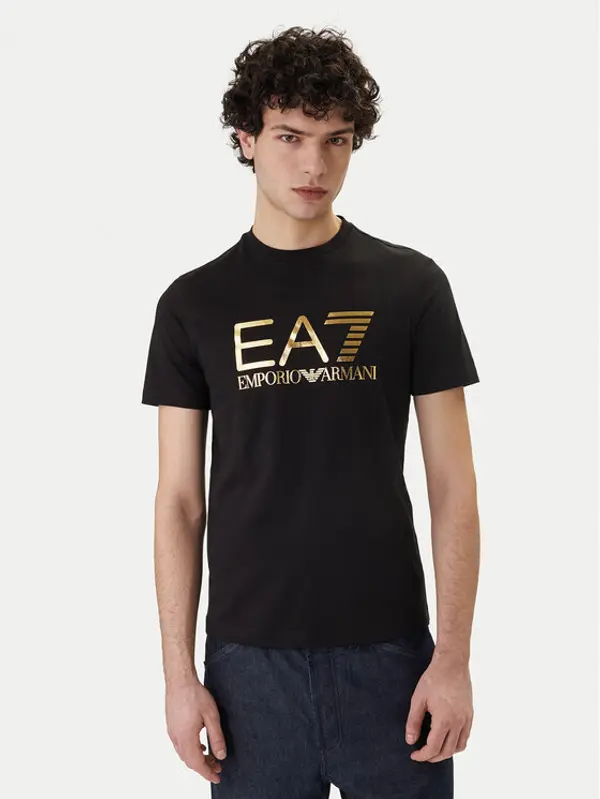 EA7 Emporio Armani EA7 Emporio Armani T-shirt 7M001412 AF22264 MC004 Crna Regular Fit
