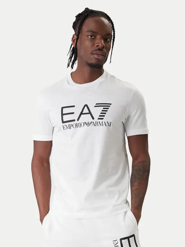 EA7 Emporio Armani EA7 Emporio Armani T-shirt 7M001412 AF22264 U0002 Bijela Regular Fit