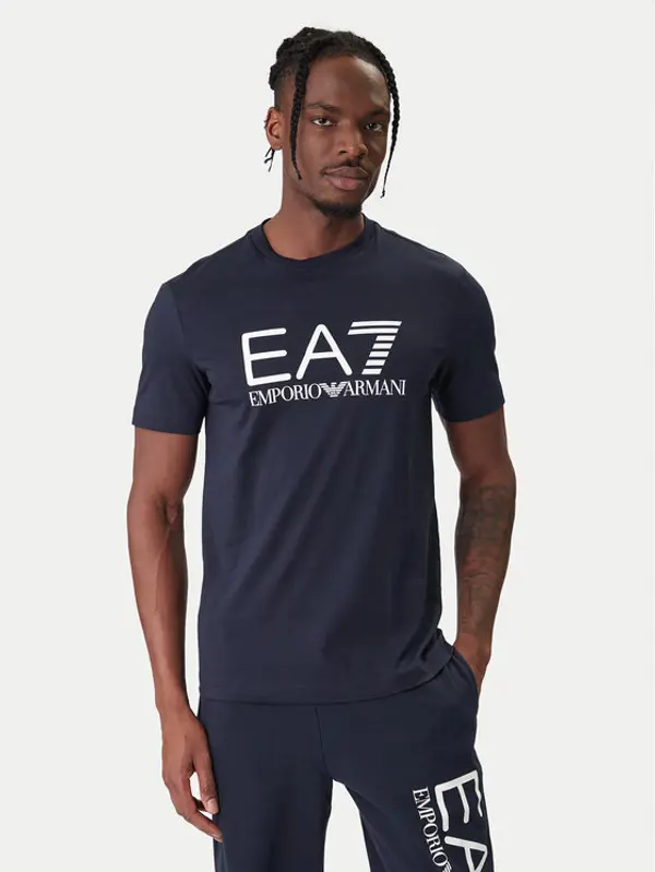 EA7 Emporio Armani EA7 Emporio Armani T-shirt 7M001412 AF22264 UB102 Tamnoplava Regular Fit