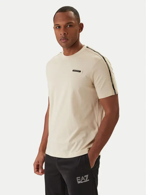 EA7 Emporio Armani EA7 Emporio Armani T-shirt 7M001476 AF10375 Bež Regular Fit