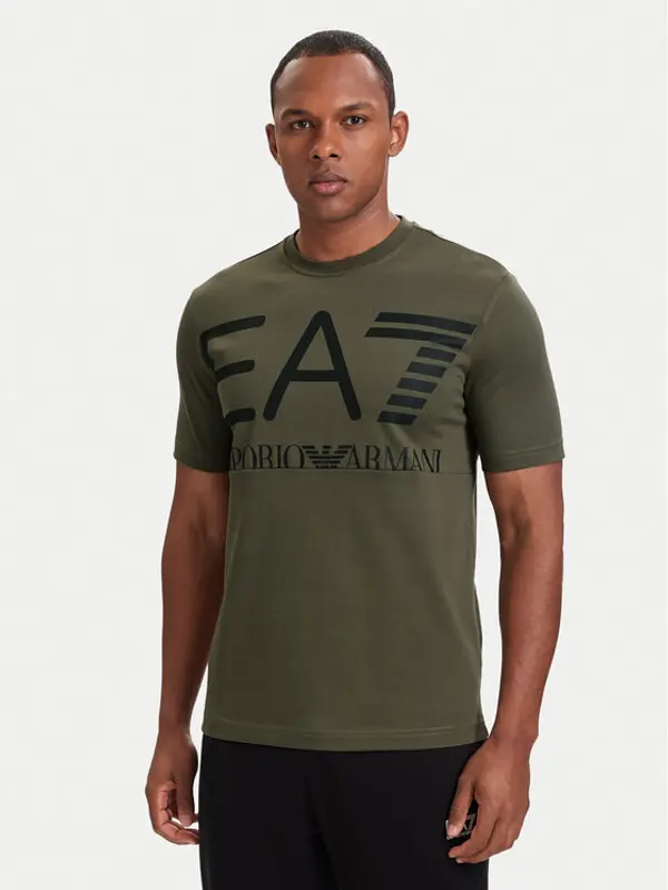 EA7 Emporio Armani EA7 Emporio Armani T-shirt 7M002200 AF27188 U7014 Zelena Regular Fit