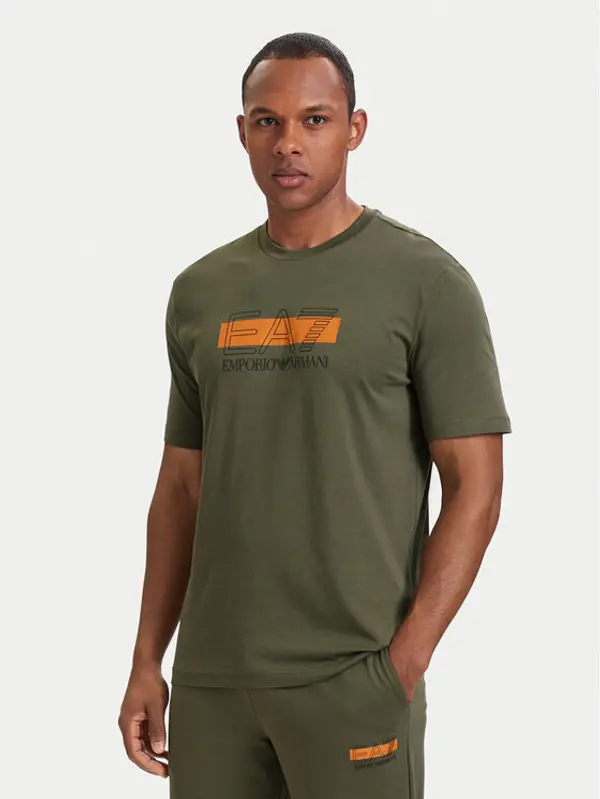 EA7 Emporio Armani EA7 Emporio Armani T-shirt 7M002415 AF10375 U7014 Zelena Regular Fit
