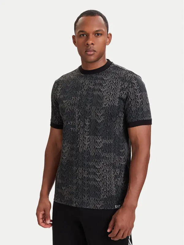 EA7 Emporio Armani EA7 Emporio Armani T-shirt 7M002819 AF12874 FC099 Crna Regular Fit