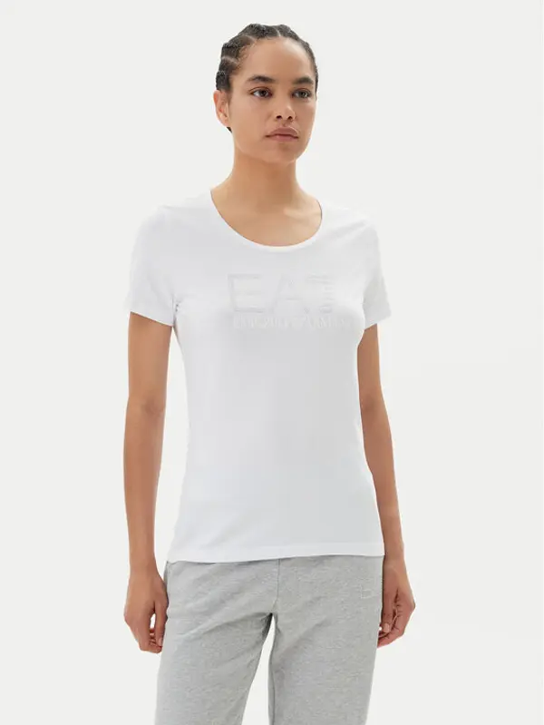 EA7 Emporio Armani EA7 Emporio Armani T-shirt 7W000094 AF10373 U0002 Bijela Slim Fit