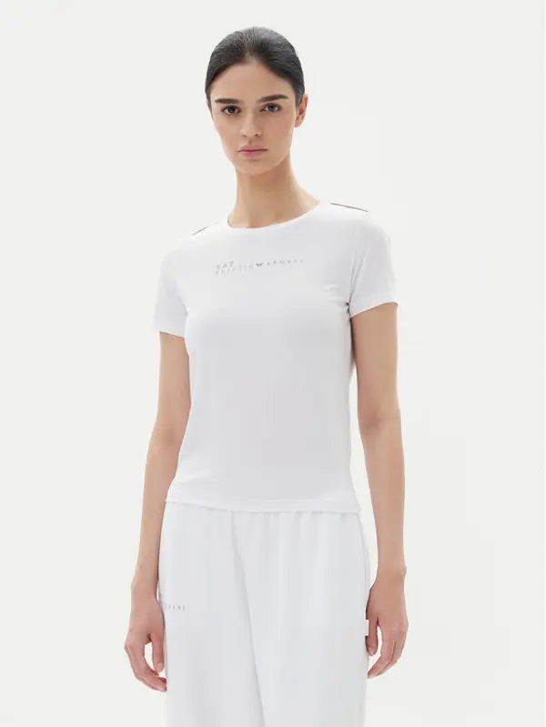 EA7 Emporio Armani EA7 Emporio Armani T-shirt 7W000274 AF12945 U0002 Bijela Slim Fit