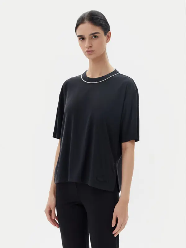 EA7 Emporio Armani EA7 Emporio Armani T-shirt 7W000340 AF12956 UC001 Crna Oversize