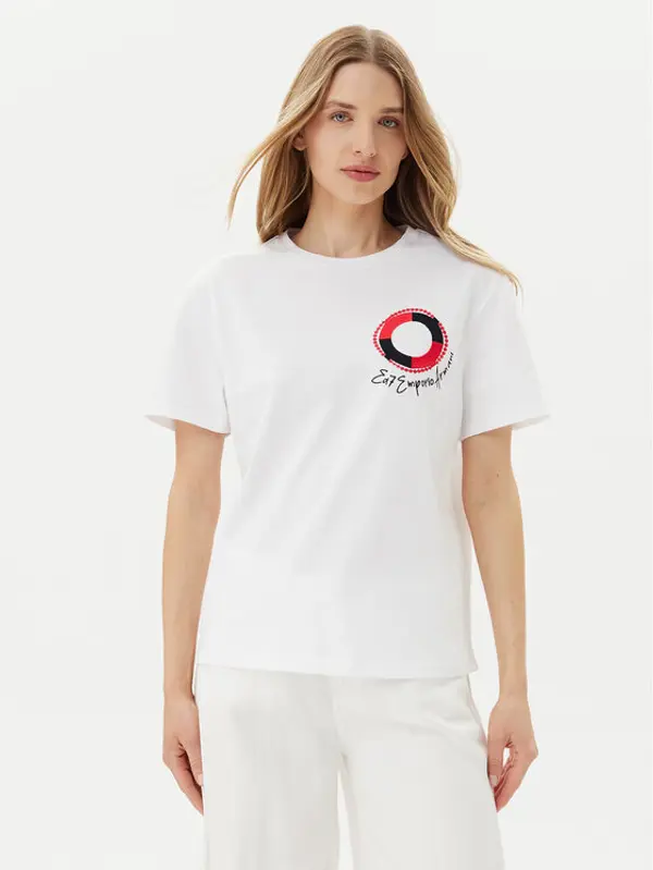 EA7 Emporio Armani EA7 Emporio Armani T-shirt 7W000491 AF12957 U0002 Bijela Regular Fit