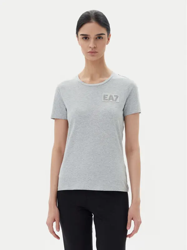 EA7 Emporio Armani EA7 Emporio Armani T-shirt 7W000492 AF10373 O8002 Siva Regular Fit