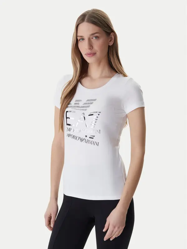 EA7 Emporio Armani EA7 Emporio Armani T-shirt 7W000977 AF10373 Bijela Regular Fit