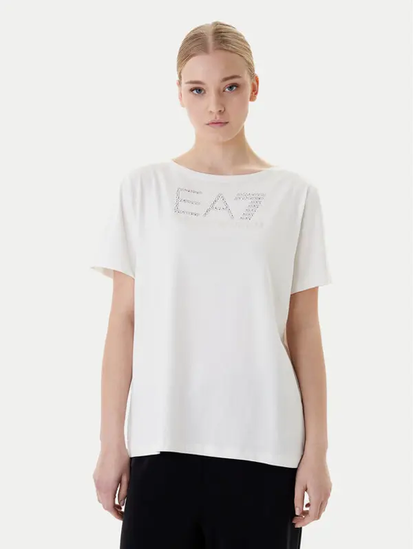 EA7 Emporio Armani EA7 Emporio Armani T-shirt 7W001098 AF14880 U1142 Bijela Slim Fit