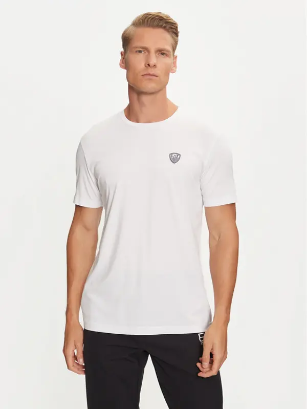 EA7 Emporio Armani EA7 Emporio Armani T-shirt 8NPT16 PJRGZ 1100 Bijela Regular Fit