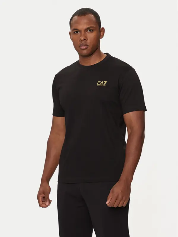 EA7 Emporio Armani EA7 Emporio Armani T-shirt 8NPT25 PJVPZ 0208 Crna Regular Fit