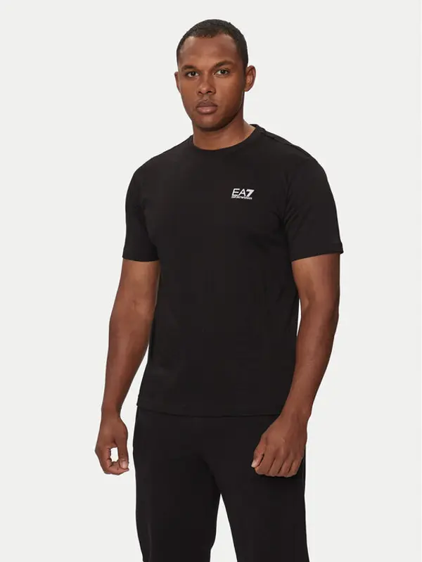 EA7 Emporio Armani EA7 Emporio Armani T-shirt 8NPT25 PJVPZ 1200 Crna Regular Fit