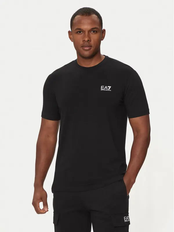 EA7 Emporio Armani EA7 Emporio Armani T-shirt 8NPT26 PJVQZ 1200 Crna Regular Fit