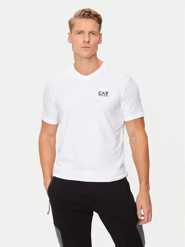 EA7 Emporio Armani EA7 Emporio Armani T-shirt 8NPT27 PJVQZ 1100 Bijela Regular Fit