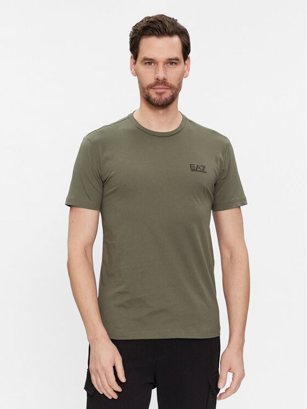 EA7 Emporio Armani EA7 Emporio Armani T-shirt 8NPT51 PJM9Z 1846 Zelena Regular Fit