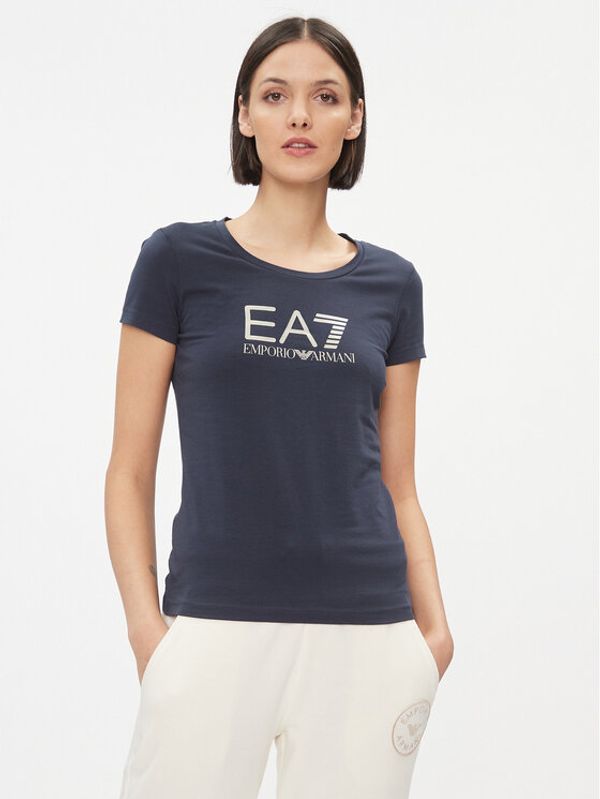EA7 Emporio Armani EA7 Emporio Armani T-shirt 8NTT66 TJFKZ 0555 Tamnoplava Slim Fit
