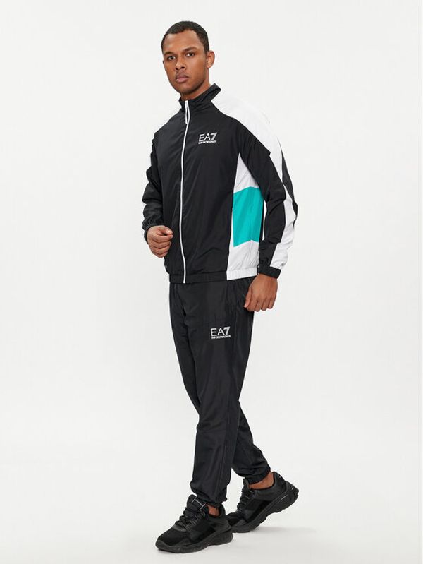 EA7 Emporio Armani EA7 Emporio Armani Trenerka 3DPV07 PNP6Z 1200 Crna Regular Fit