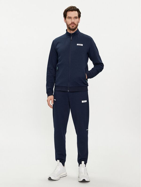 EA7 Emporio Armani EA7 Emporio Armani Trenerka 3DPV60 PJUWZ 1554 Tamnoplava Regular Fit