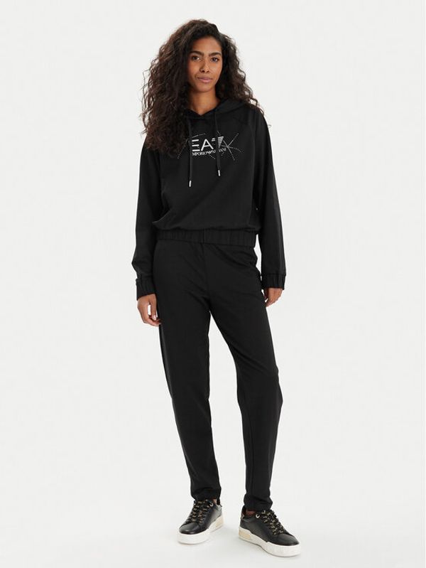 EA7 Emporio Armani EA7 Emporio Armani Trenerka 3DTV56 TJTHZ 1200 Crna Regular Fit