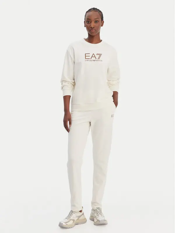 EA7 Emporio Armani EA7 Emporio Armani Trenerka 7W000115 AF13135 U0004 Bež Regular Fit
