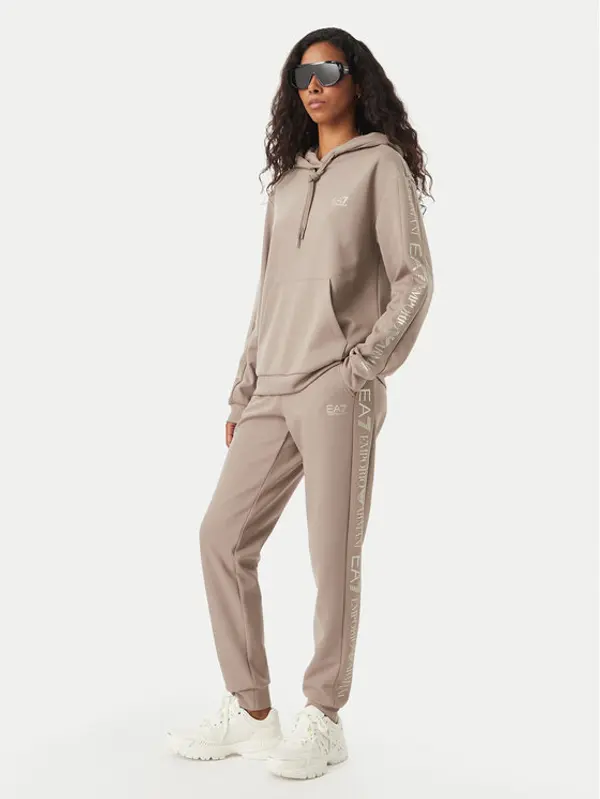 EA7 Emporio Armani EA7 Emporio Armani Trenerka 7W000789 AF18880 U6100 Tamno bež Regular Fit