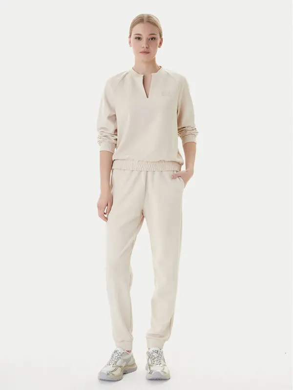 EA7 Emporio Armani EA7 Emporio Armani Trenerka 7W000976 AF12501 U1088 Bež Regular Fit