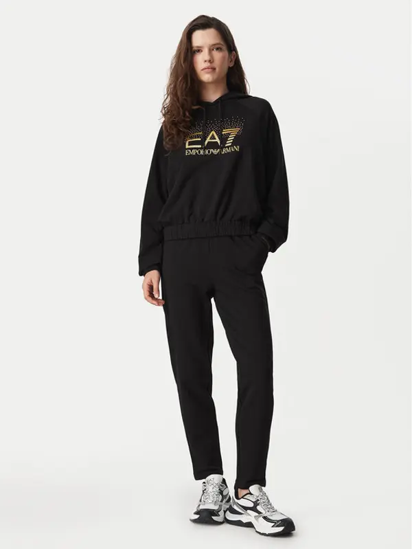 EA7 Emporio Armani EA7 Emporio Armani Trenerka 7W001448 AF12502 UC001 Crna Regular Fit