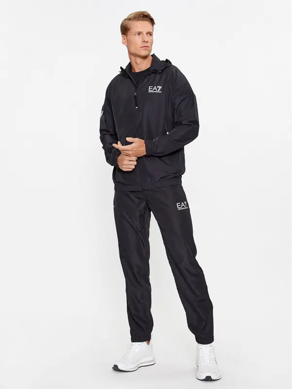 EA7 Emporio Armani EA7 Emporio Armani Trenerka 8NPV08 PN4HZ 0200 Crna Regular Fit