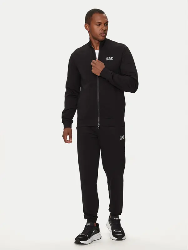 EA7 Emporio Armani EA7 Emporio Armani Trenerka 8NPV60 PJVRZ 1200 Crna Regular Fit