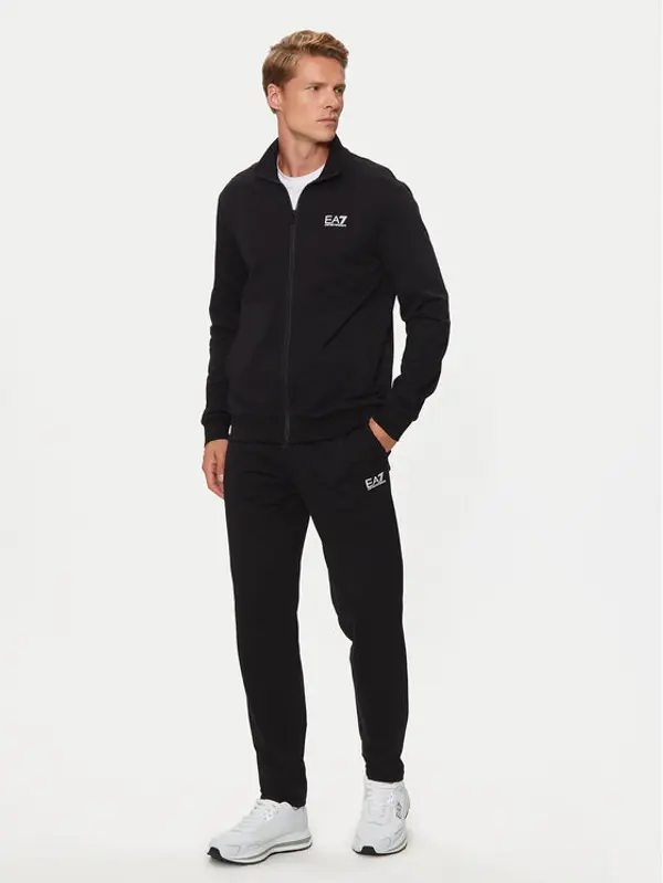 EA7 Emporio Armani EA7 Emporio Armani Trenerka 8NPV61 PJVRZ 1200 Crna Regular Fit