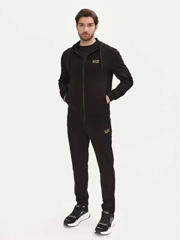 EA7 Emporio Armani EA7 Emporio Armani Trenerka 8NPV62 PJVRZ 0208 Crna Regular Fit