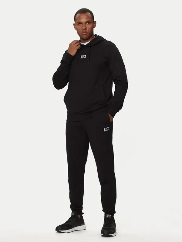 EA7 Emporio Armani EA7 Emporio Armani Trenerka 8NPV64 PJVRZ 1200 Crna Regular Fit