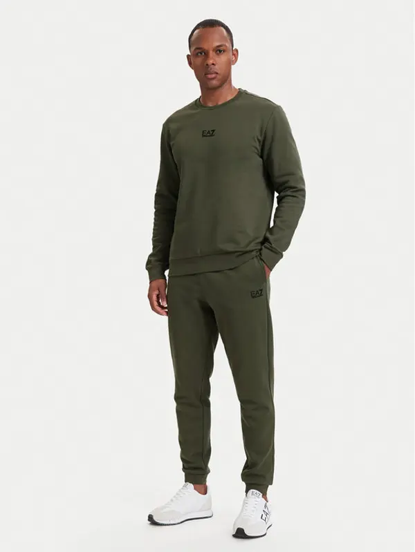 EA7 Emporio Armani EA7 Emporio Armani Trenerka 8NPV66 PJVTZ U7014 Tamno zelena Regular Fit