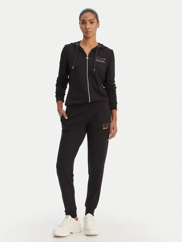 EA7 Emporio Armani EA7 Emporio Armani Trenerka 8NTV51 TJ9RZ 1200 Crna Regular Fit