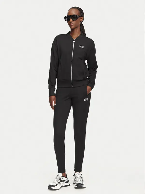 EA7 Emporio Armani EA7 Emporio Armani Trenerka 8NTV60 TJFQZ 1200 Crna Regular Fit