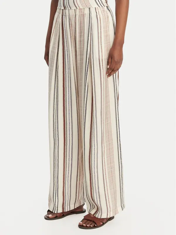 Eleh Eleh Hlače SS260132 Écru Relaxed Fit