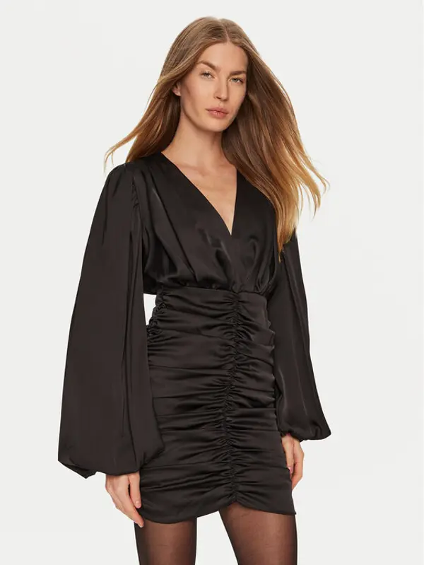 Eleh Eleh Koktel haljina E00199 Crna Regular Fit