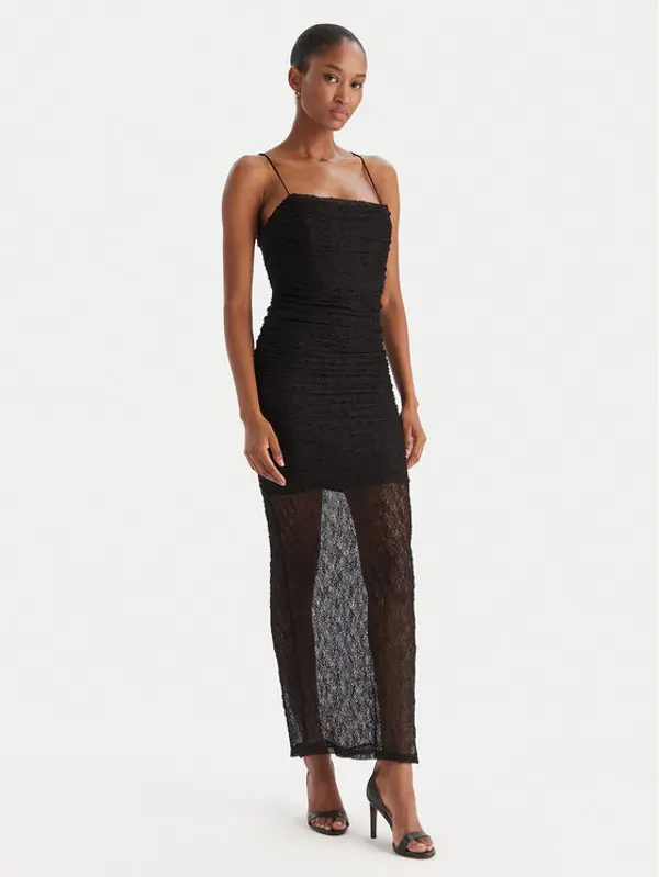 Eleh Eleh Koktel haljina EFW250350 Crna Slim Fit